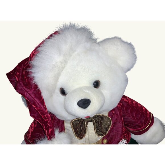Holiday Snowflake TEDDY BEAR 21" plush stuffed Christmas DanDee- 2002 collectibl - Picture 2 of 14